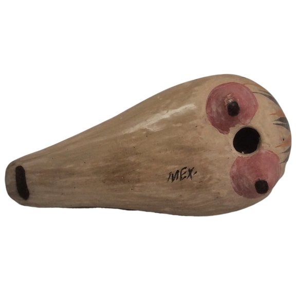 Mexican Pottery Tonala Bird Dove Partridge Colorful Hand Painted Folk Art - Picture 6 of 9